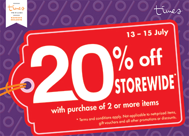 Enjoy 20% off Storewide at Times Bookstores!