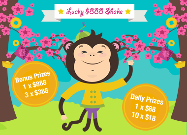 Let luck roll in this Year of the Monkey!